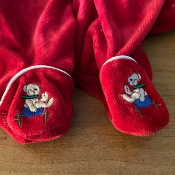 McBaby Red Onesie Romper Size 3-6 MTHS Vintage - Picture 7 of 10